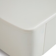 Table basse 2 tiroirs blanche