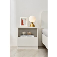 Table de chevet 1 tiroir blanc