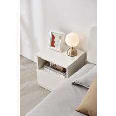 Table de chevet 1 tiroir blanc