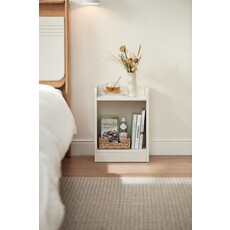 Table de chevet blanche