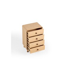 Commode 4 tiroirs 60x43x92 cm bois