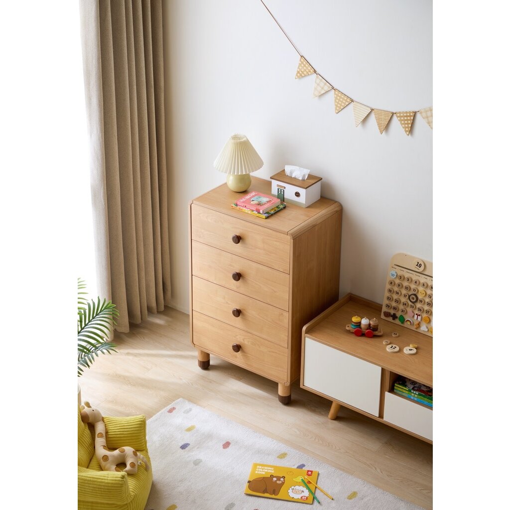 Commode 4 tiroirs 60x43x92 cm bois