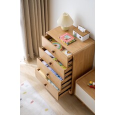 Commode 4 tiroirs 60x43x92 cm bois