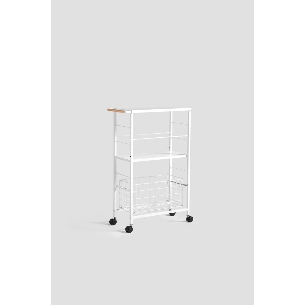 Chariot de rangement blanc