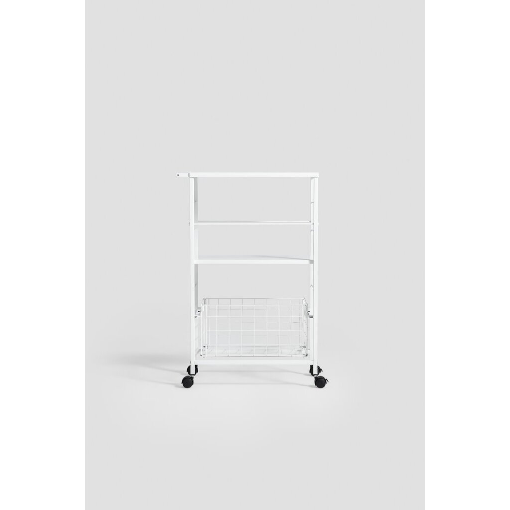 Chariot de rangement blanc