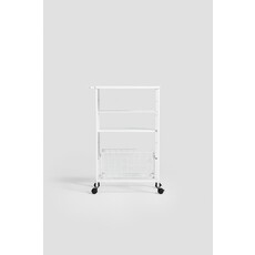 Chariot de rangement blanc