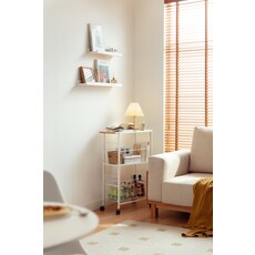 Chariot de rangement blanc