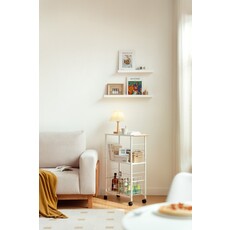 Chariot de rangement blanc