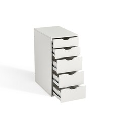 Casier 5 tiroirs blanc