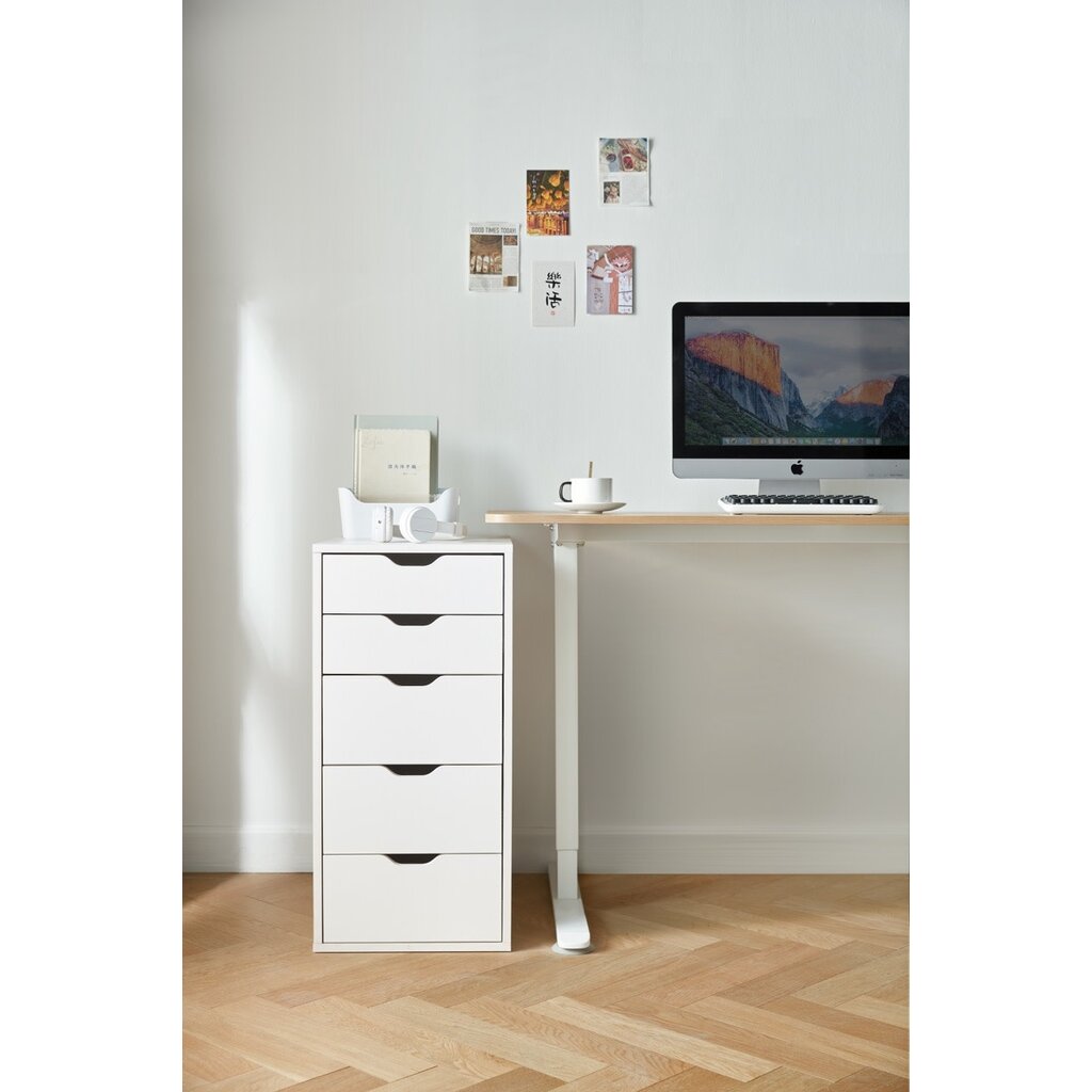 Casier 5 tiroirs blanc