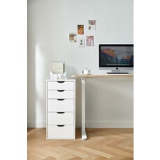 Casier 5 tiroirs blanc