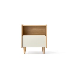 Table de chevet 1 tiroir bois blanc
