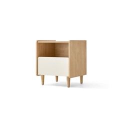 Table de chevet 1 tiroir bois blanc