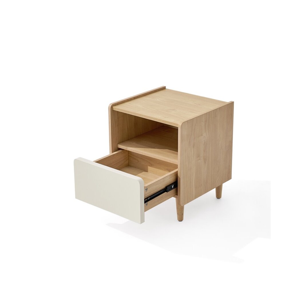 Table de chevet 1 tiroir bois blanc