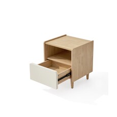 Table de chevet 1 tiroir bois blanc