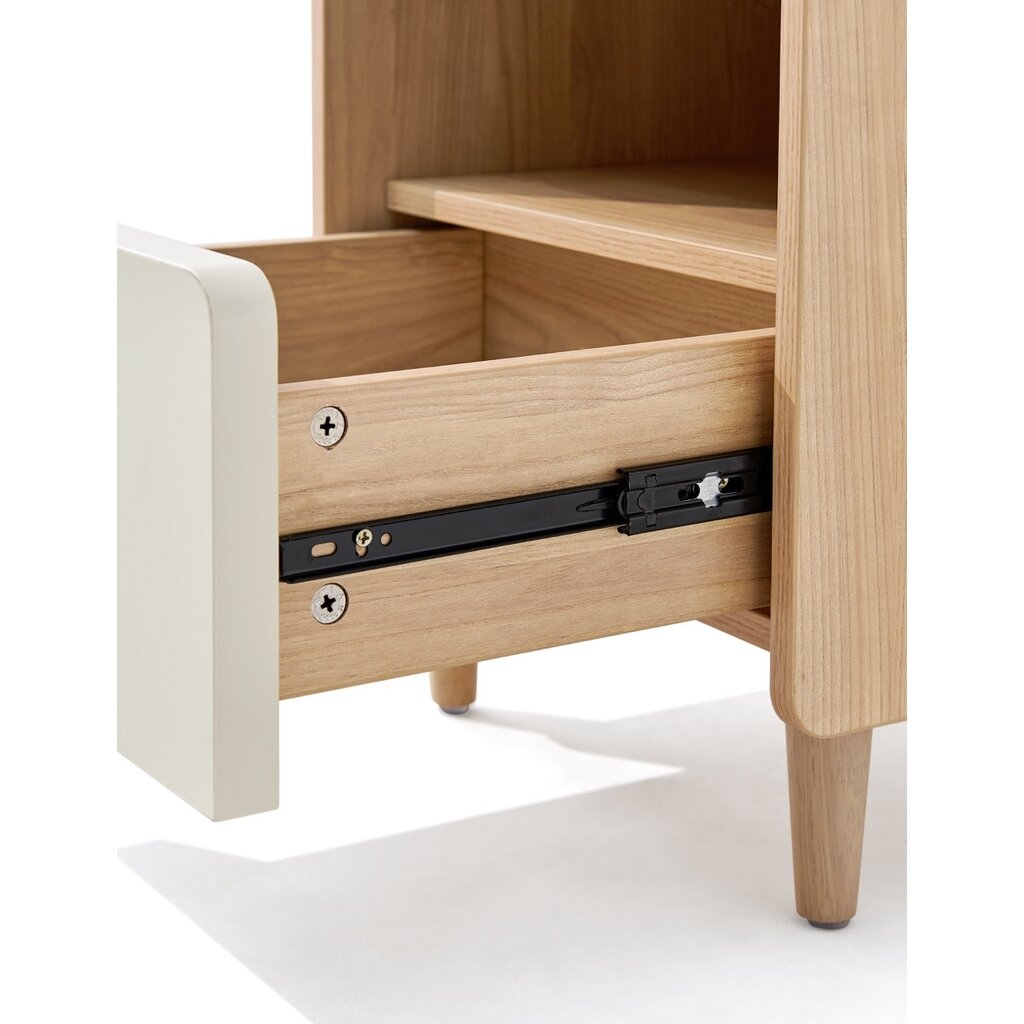 Table de chevet 1 tiroir bois blanc