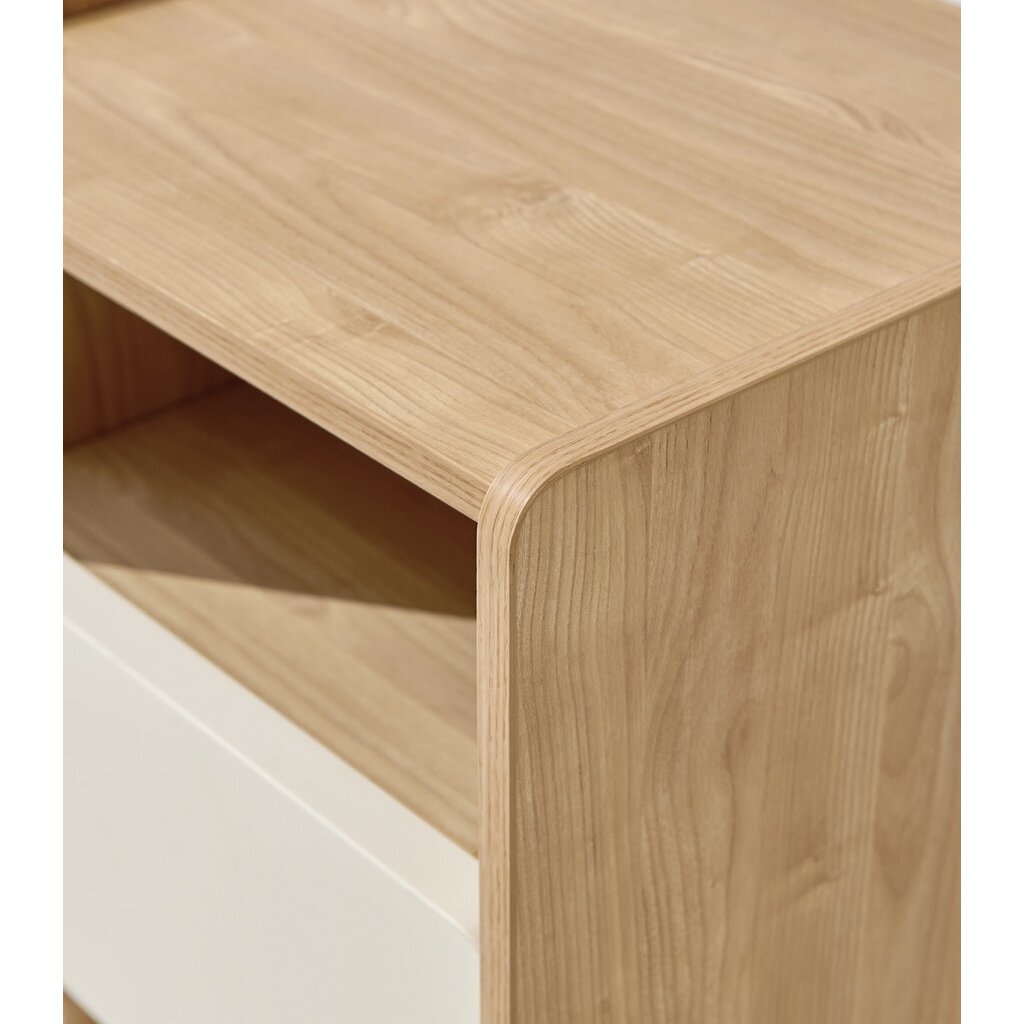 Table de chevet 1 tiroir bois blanc