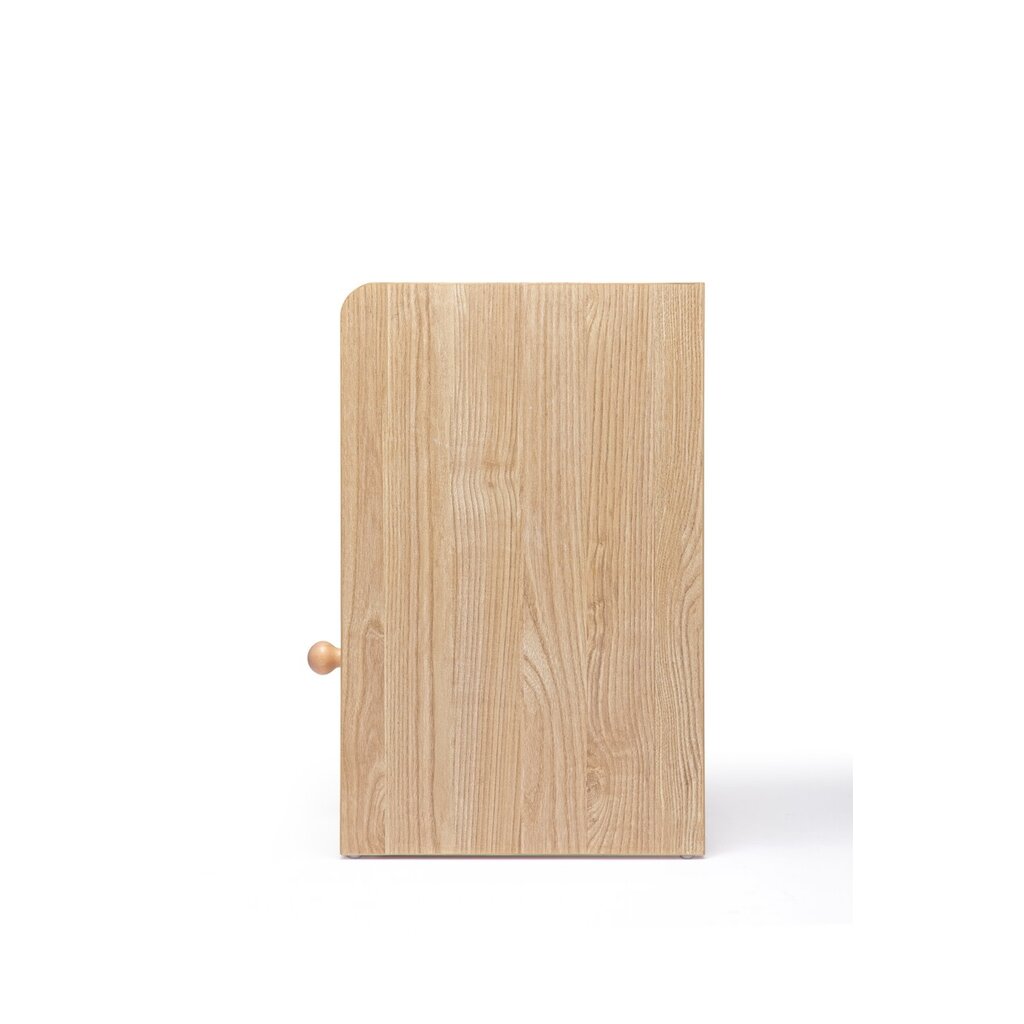 Table de chevet 1 tiroir blanc et bois