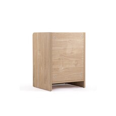 Table de chevet 1 tiroir blanc et bois