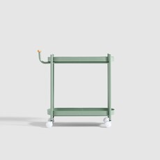 Chariot nordique étroit sur roulette vert