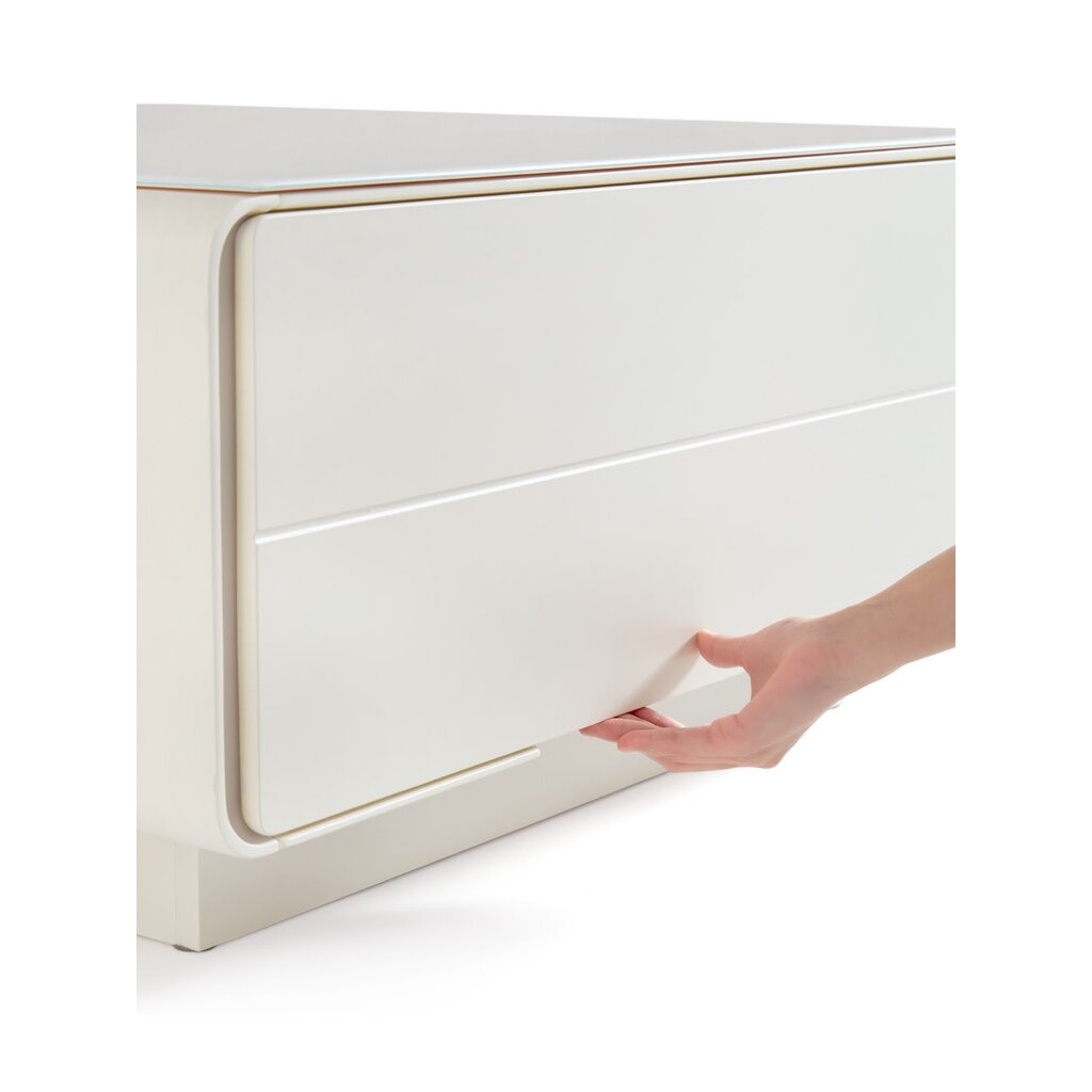 Table basse 1 tiroir blanche