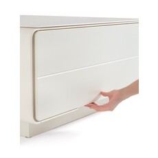 Table basse 1 tiroir blanche