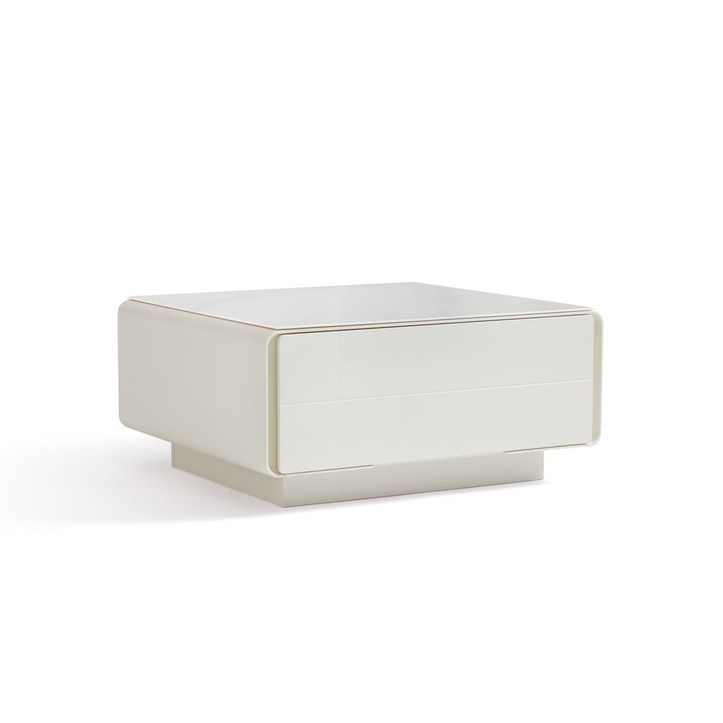 Table basse 1 tiroir blanche
