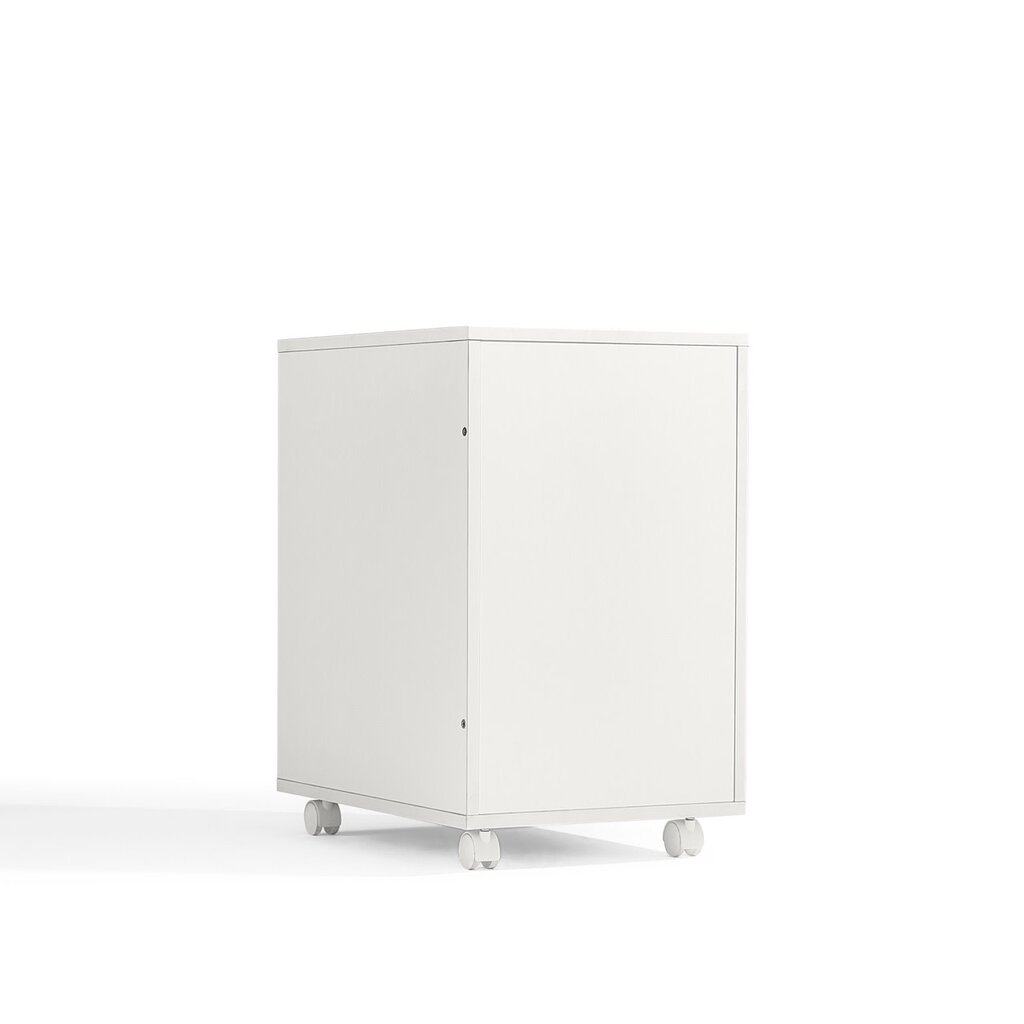 Casier 3 tiroirs sur roulette blanc