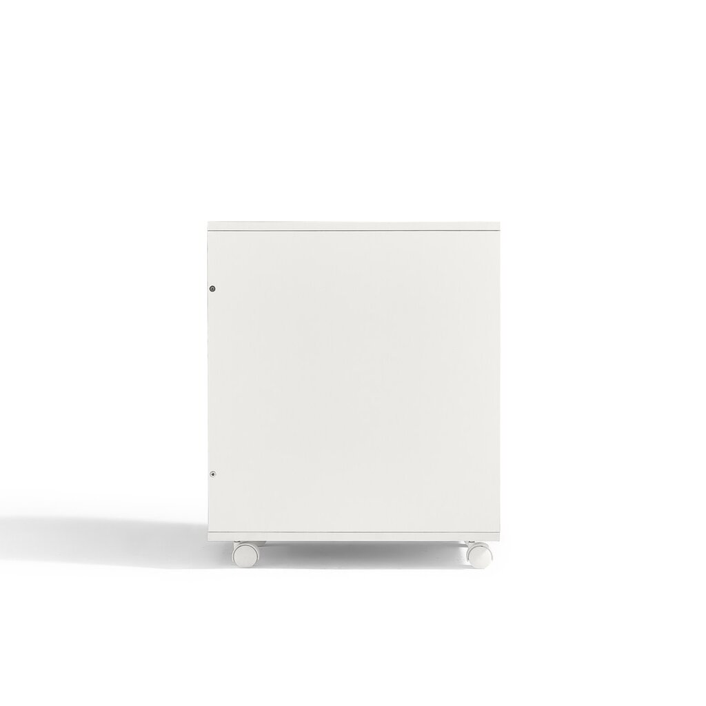 Casier 3 tiroirs sur roulette blanc