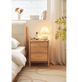 Table de chevet 3 tiroirs en Hévéa