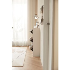 Meuble à chaussure 3 tiroirs 55x19x111 cm Blanc