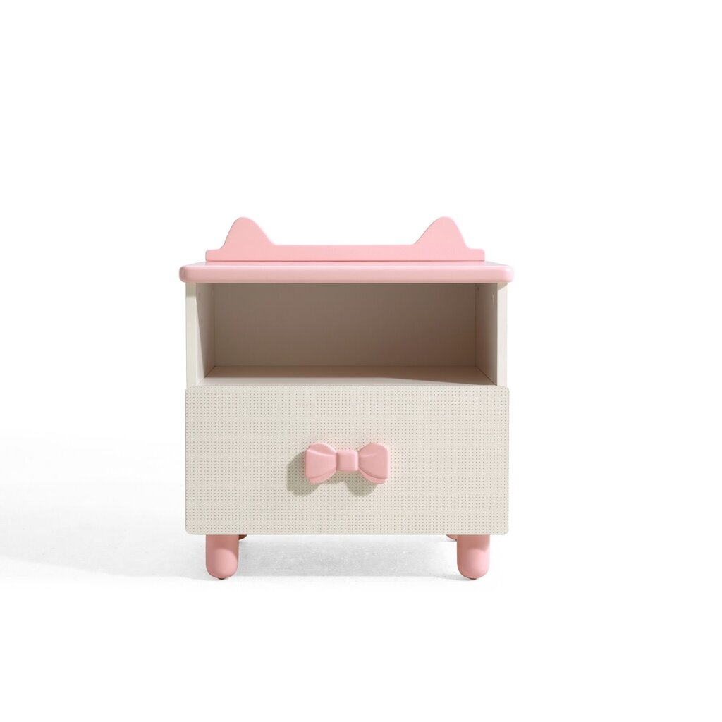 Table de chevet nœud rose