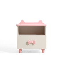 Table de chevet nœud rose