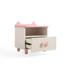 Table de chevet nœud rose