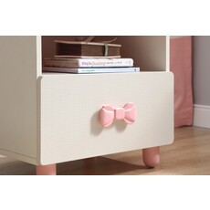 Table de chevet nœud rose