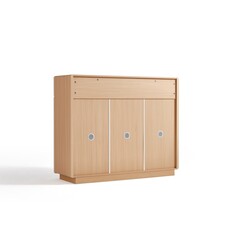 Buffet 3 portes 2 tiroirs 120 cm Bois