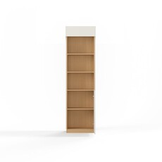 Penderie 3 portes type B (UV1D-B) + armoire blanc et bois (UV1D-B)