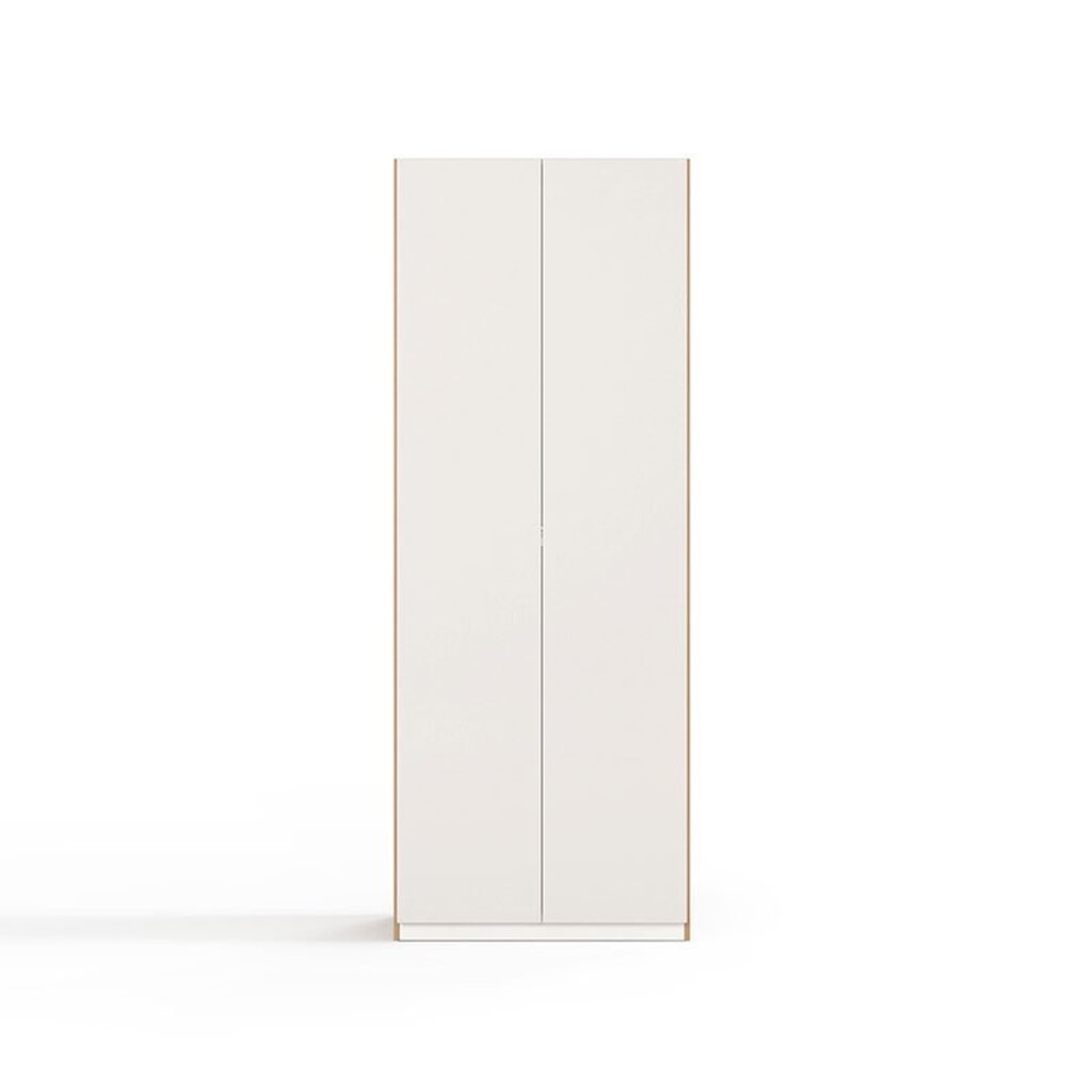 Penderie 2 portes type A (UV1D-B) + armoire 1 porte Bois et blanc (UV1D-B)