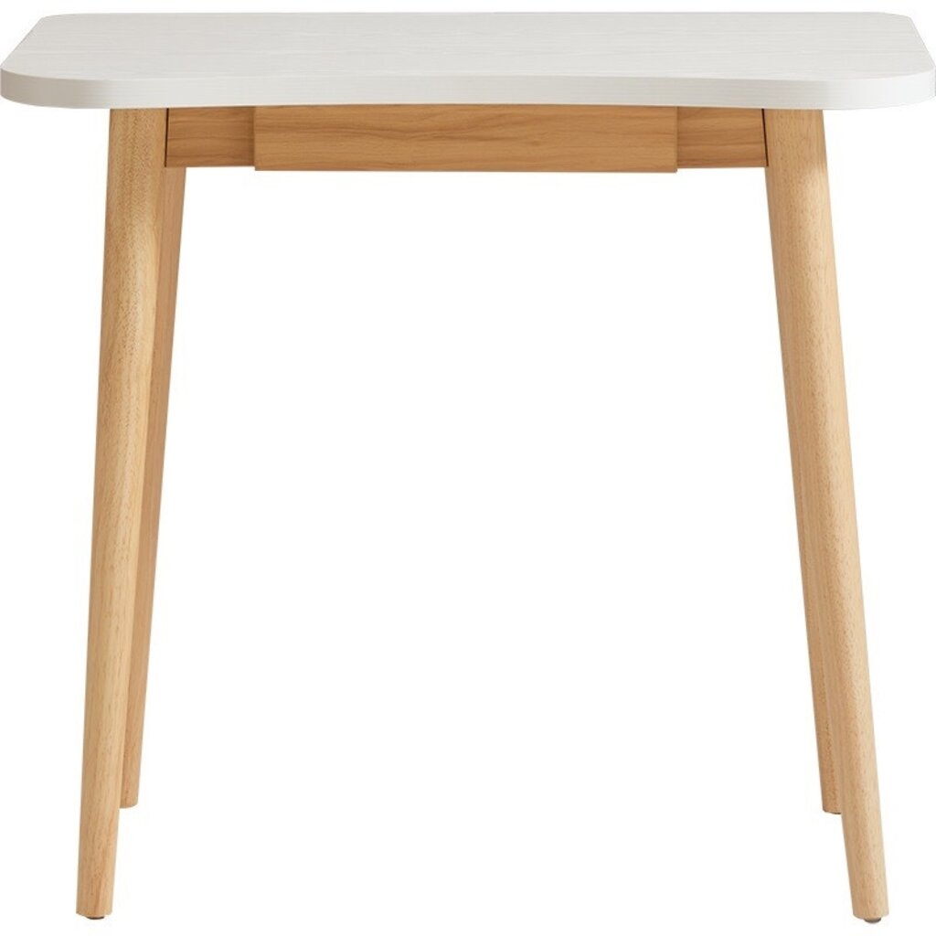 Bureau 80x50x74 cm 1 tiroir bois + blanc