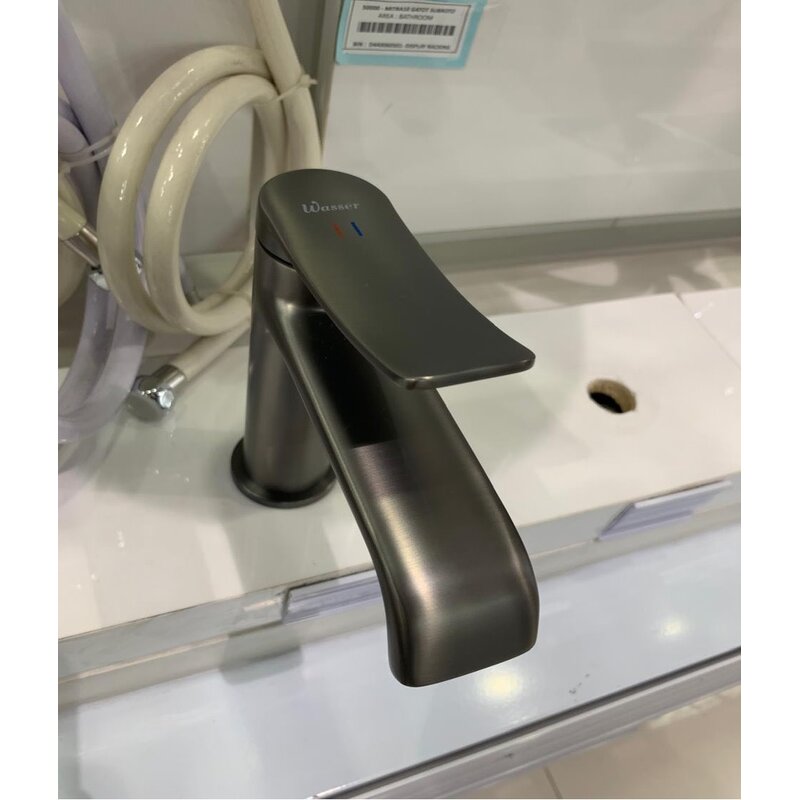 Mitigeur évier acier brossé Wasser