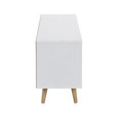 Meuble TV Lecia 1 porte 2 tiroirs 120x28x42 Cm