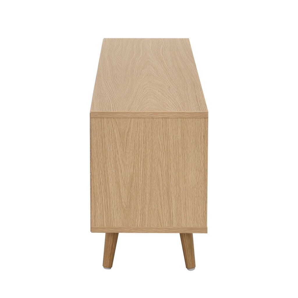 Meuble TV Lecia 1 porte 2 tiroirs 120x28x42 Cm