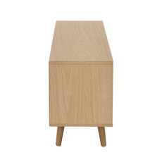 Meuble TV Lecia 1 porte 2 tiroirs 120x28x42 Cm