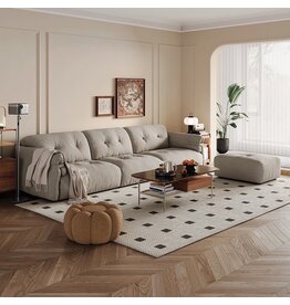 Sofa 290 cm en Leathaire resistant aux griffes de chats