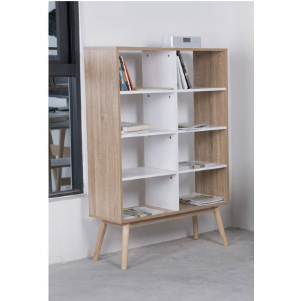Étagère Monteno 80x30x121 cm Bois blanc