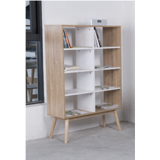 Étagère Monteno 80x30x121 cm Bois blanc