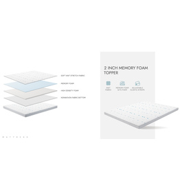 Surmatelas à mémoire de forme 5 cm