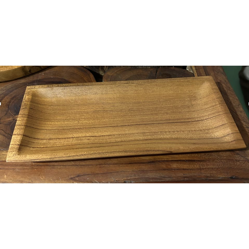 Plat 20x10 cm en teck