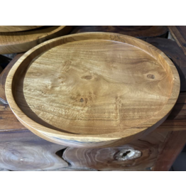 Plat rond en teck Ø 20 cm
