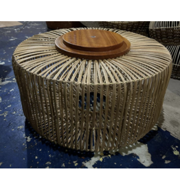 Abat-jour en rotin cylindrique 50x35 Cm